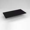 Quartz Stone Vanity Top, 37" x 3/4" x 19", Dry Top, Lava Black