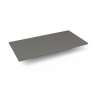 Quartz Stone Vanity Top, 37" x 3/4" x 19", Dry Top, Stone Gray