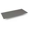 Quartz Stone Vanity Top, 43" x 3/4" x 19", Dry Top, Stone Gray