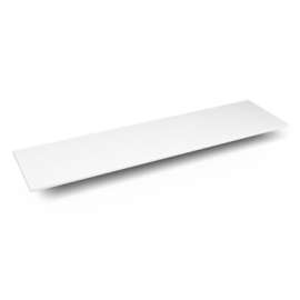 Quartz Stone Vanity Top, 73" x 3/4" x 19", Dry Top, Quartz White