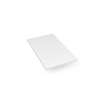 Quartz Stone Vanity Top, 13" x 3/4" x 22", Dry Top, White Zeus Extreme