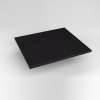 Quartz Stone Vanity Top, 25" x 3/4" x 22", Dry Top, Lava Black