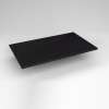 Quartz Stone Vanity Top, 37" x 3/4" x 22", Dry Top, Lava Black