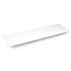Quartz Stone Vanity Top, 73" x 3/4" x 22", Dry Top, White Zeus Extreme