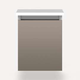 Cartesian Modular Vanity, 12" x 15" x 21", Satin Bronze, Full Drawer