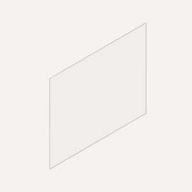 Cartesian & Profiles Side Kit, 15" H x 21" D, Single Side Kit, Satin White
