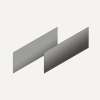 Cartesian & Profiles Side Kit, 7-1/2" H x 21" D, Pair Side Kits, Tinted Gray Mirror
