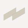 Cartesian & Profiles Side Kit, 7-1/2" H x 21" D, Pair Side Kits, Matte Sand