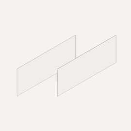 Cartesian & Profiles Side Kit, 7-1/2" H x 21" D, Pair Side Kits, Satin White