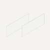 Cartesian & Profiles Side Kit, 7-1/2" H x 21" D, Pair Side Kits, White