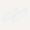 Cartesian & Profiles Side Kit, 7-1/2" H x 21" D, Pair Side Kits, Matte White