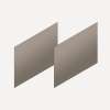 Cartesian & Profiles Side Kit, 15" H x 21" D, Pair Side Kits, Satin Bronze