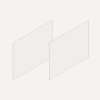 Cartesian & Profiles Side Kit, 15" H x 21" D, Pair Side Kits, Satin White