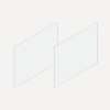 Cartesian & Profiles Side Kit, 15" H x 21" D, Pair Side Kits, Matte White