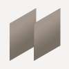 Cartesian & Profiles Side Kit, 22-1/2" H x 21" D, Pair Side Kits, Satin Bronze