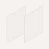 Cartesian & Profiles Side Kit, 22-1/2" H x 21" D, Pair Side Kits, Satin White