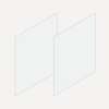 Cartesian & Profiles Side Kit, 22-1/2" H x 21" D, Pair Side Kits, Matte White