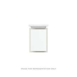 Profiles Modular Vanity, 12" x 15" x 21", Matte White, Polished Nickel Frame, Full Drawer, Selectable Night Light, 2700K/4000K Temperature (Warm/Cool Light)