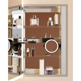 Lighted Adjustable Magnification Mirror