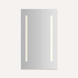 Vitality Lighted Cabinet, 24" x 40" x 4", Columnn Light Pattern, Soft White (3000K), Dimmable, Electrical Outlet, Left Hinge