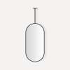 Hanging Pill Framed Mirror, 20" x 40" x 1-7/8", Matte Black