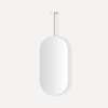 Hanging Pill Framed Mirror, 20" x 40" x 1-7/8", Polished SS
