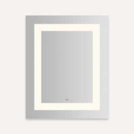 Vitality Lighted Mirror, 24" x 30" x 1-3/4", Inset Light Pattern, Warm White (3000K), Dimmable, Defogger