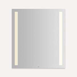 Vitality Lighted Mirror, 36" x 40" x 1-3/4", Column Light Pattern, Warm White (3000K), Dimmable, Defogger