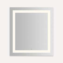 Vitality Lighted Mirror, 36" x 40" x 1-3/4", Inset Light Pattern, Warm White (3000K), Dimmable, Defogger