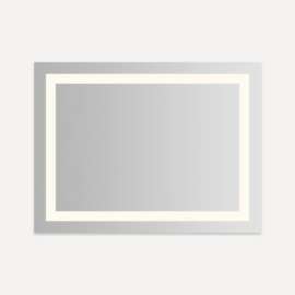 Vitality Lighted Mirror, 48" x 36" x 1-3/4", Inset Light Pattern, Warm White (3000K), Dimmable, Defogger, Flippable