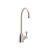 Georgian Era C-Spout Filter Faucet With Metal Lever Handle In Satin Nickel
