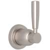 Perrin and Rowe Holborn U.3064LS-STN/TO Trim for Volume Control and 4-Port Dedicated Diverter with Metal Lever in Satin Nickel