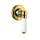 Perrin and Rowe U.3240L-IB/TO 3/4in Wall Valve Trim in English Gold