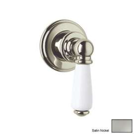 Perrin and Rowe U.3240L-STN/TO 3/4in Wall Valve Trim in Satin Nickel