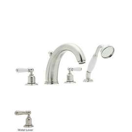 Perrin and Rowe U.3248L-PN Roman Tub Faucet in Polished Nickel