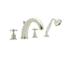Perrin and Rowe U.3249X-PN Roman Tub Faucet in Polished Nickel
