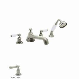 Perrin and Rowe U.3737L-STN Roman Tub Faucet in Satin Nickel