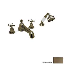 Deck Mount Tub Filler Faucet in English Bronze