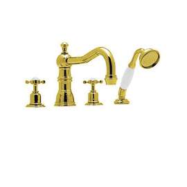 Perrin and Rowe U.3746X-IB Roman Tub Faucet in English Gold