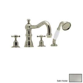 Perrin and Rowe U.3746X-STN Roman Tub Faucet in Satin Nickel