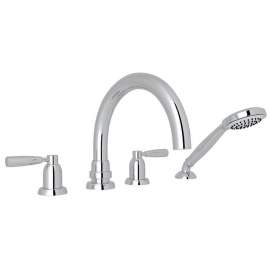 Perrin and Rowe Holborn Deck-Mounted Brass Tub Filler - In Multiple Colors