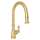 Georgian Era Traditional Pulldown Kitchen Faucet With Metal Lever Handle In English Gold