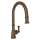 Georgian Era Traditional Pulldown Kitchen Faucet With Metal Lever Handle In English Bronze