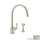 Mimas Kitchen Faucet and Metal Lever Handle in Satin Nickel