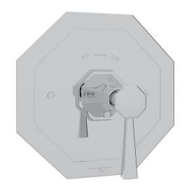 U.5157LS-TO-M Perrin and Rowe Deco Thermostatic Trim Plate with Metal Lever and without Volume Control