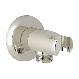 Handshower Wall Outlet with Handshower Holder in Polished Nickel