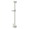 Contemporary Slide Bar with Integrated Volume Control and Outlet in Polished Nickel