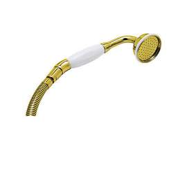 Perrin and Rowe Inclined Hand Shower With Porcelain Handle And 60-In Hose