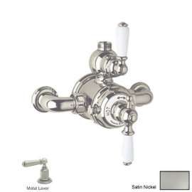 Perrin and Rowe U.5550L-STN Exposed Thermostatic Shower Valve Trim in Satin Nickel