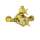 Perrin and Rowe U.5552X-IB Exposed Thermostatic Shower Valve Trim in English Gold